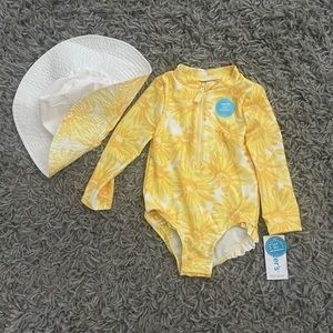 Carters Swim Suit & Hat